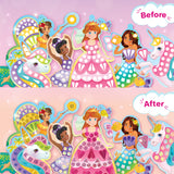 Princess Craft Combo: Glass Painting & Mirror Mosaic Kit