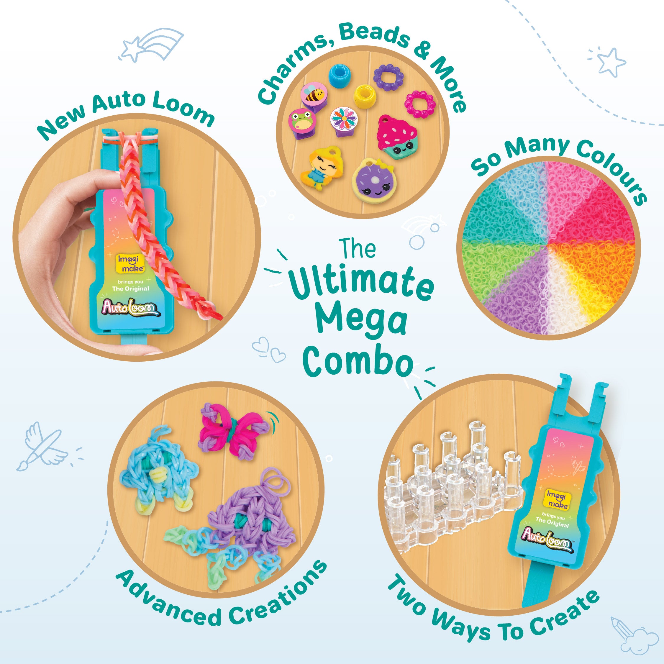 Rainbow Loom - Ultimate Mega Combo – Imagimake
