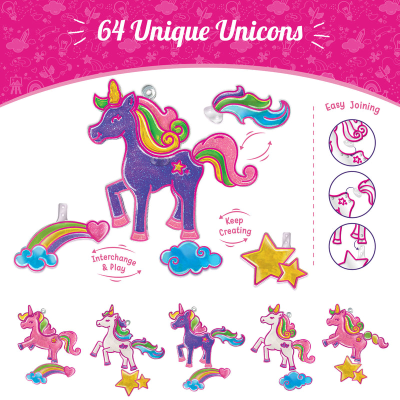 Unicorn Craft Combo: Glass Painting & Mirror Mosaic Kit