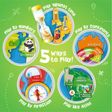 Mapology World Map Wall Chart with Reusable Stickers