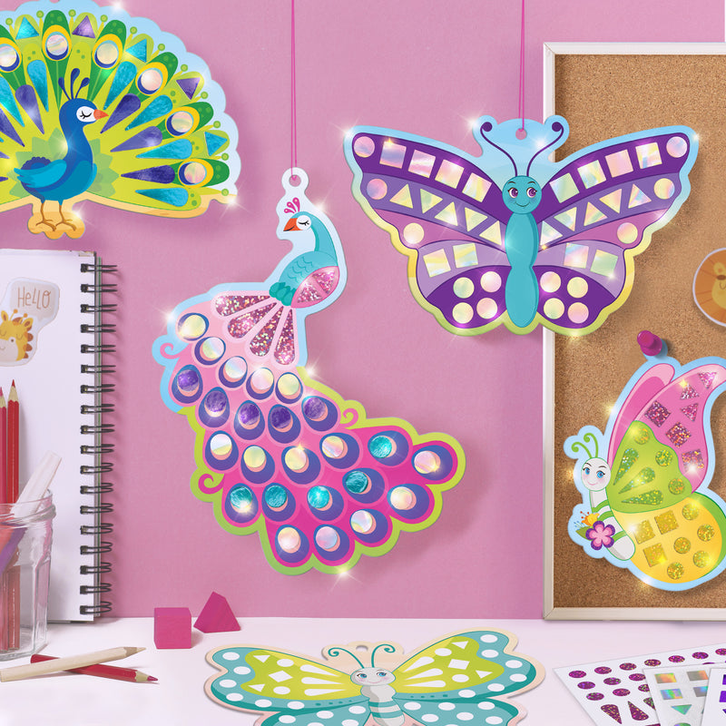 Pack of 6: Mirror Mosaic - Butterfly & Peacock