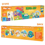 Mapology India Map Wall Chart with Reusable Stickers