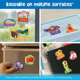 Mapology USA Map Wall Chart with Reusable Stickers