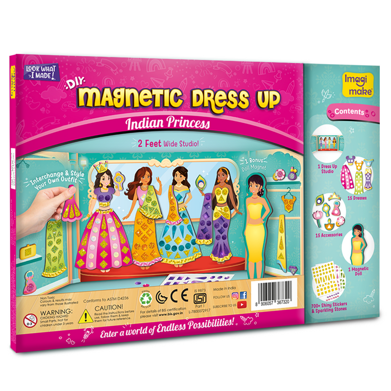 DIY Magnetic Dress Up - Indian Princess