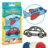 Pack of 12 - DIY Clay Stickers Travel