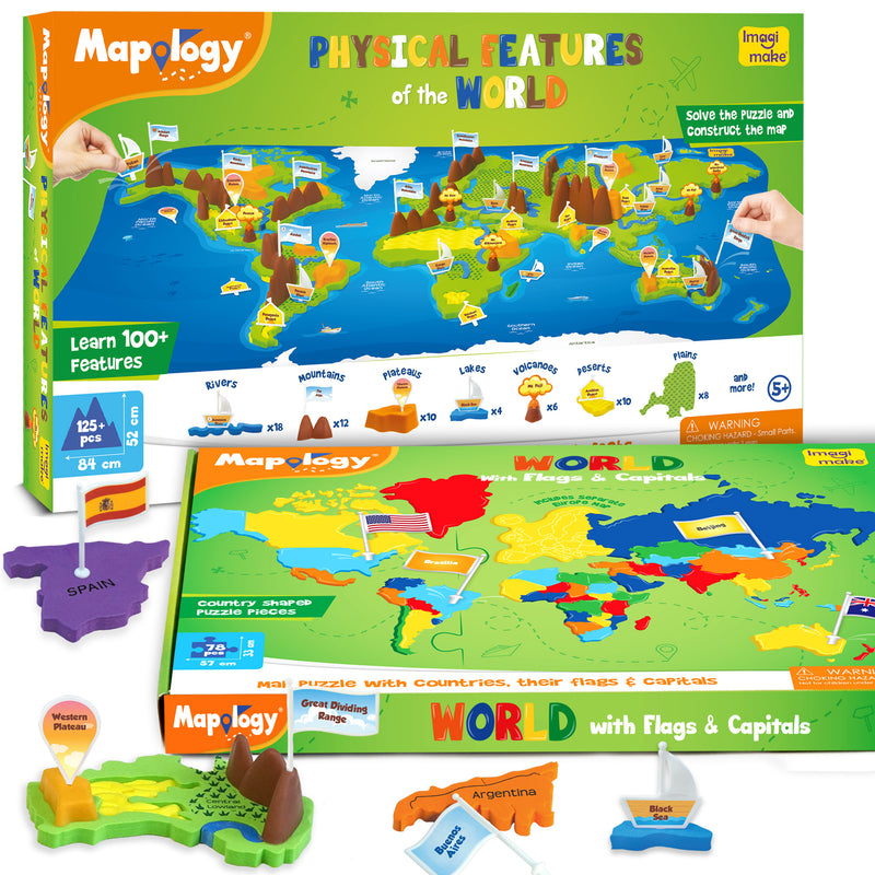 Mapology –  World Political & Physical Map Puzzle