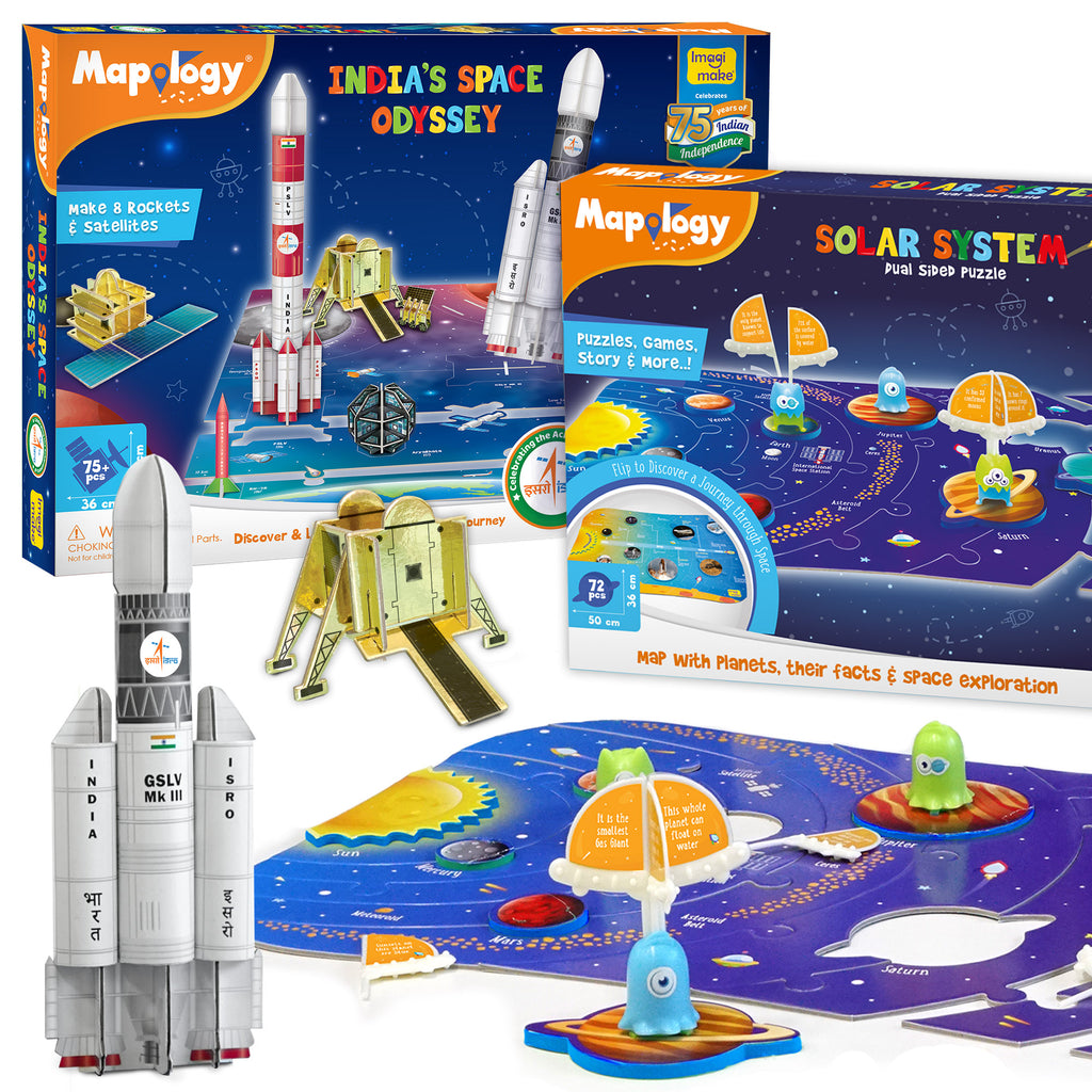 Mapology - Indian Space and Solar System – Imagimake
