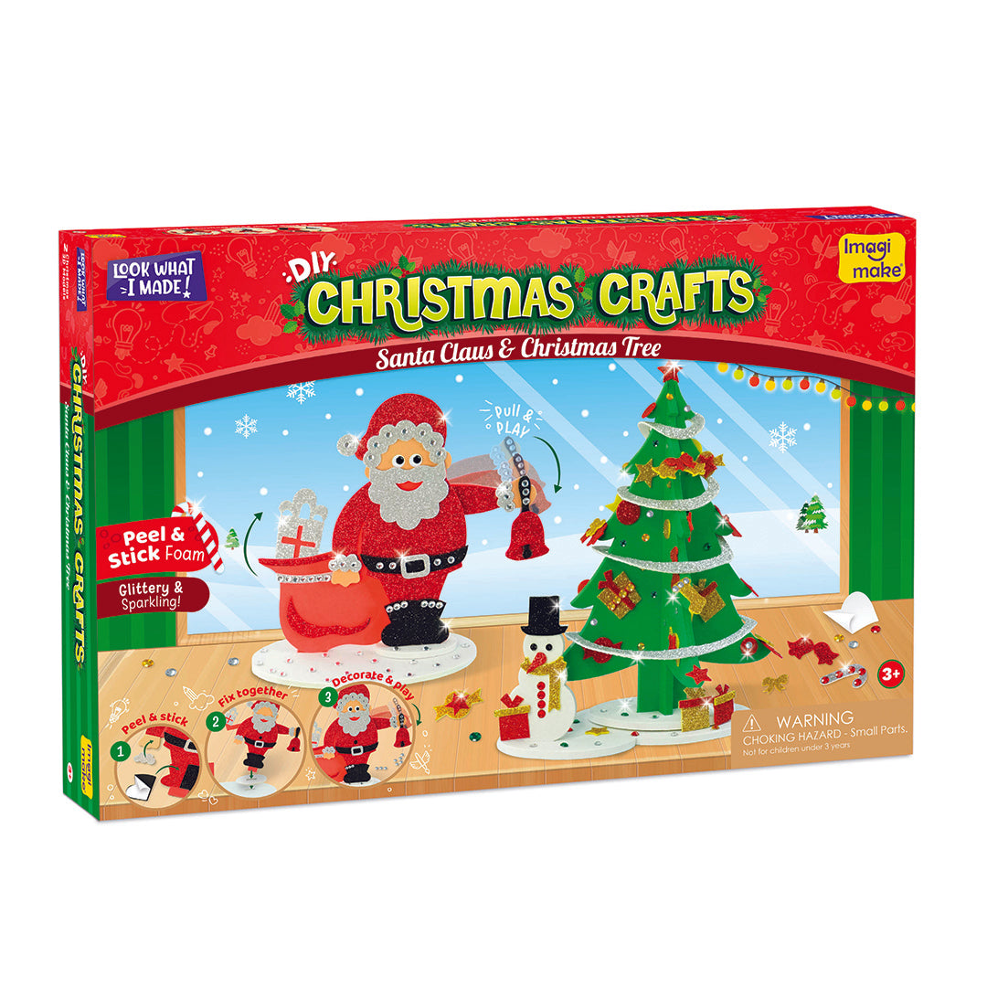Christmas Craft Kit, Santa, Christmas Tree, Snowman Model making kit