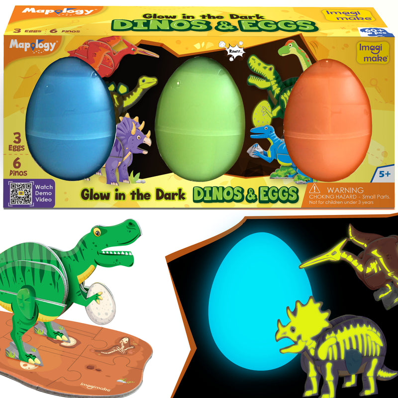 Dinos & Eggs - Set of 3