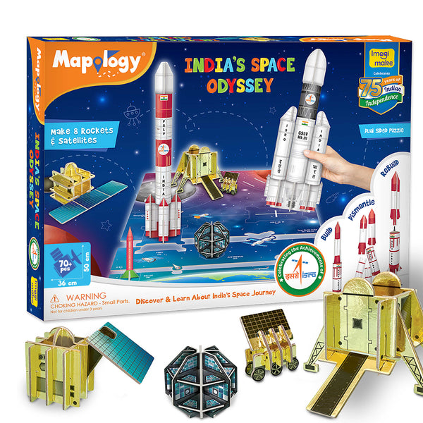 Mapology Combo - Physical Features and India's Space Odyssey