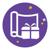 Gift Wrap (Purple/yellow) (one per item)