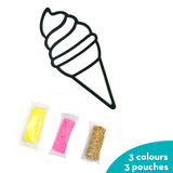 Clay Stickers - Ice Cream