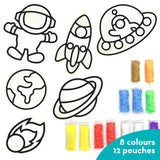 Clay Stickers - Space Adventure