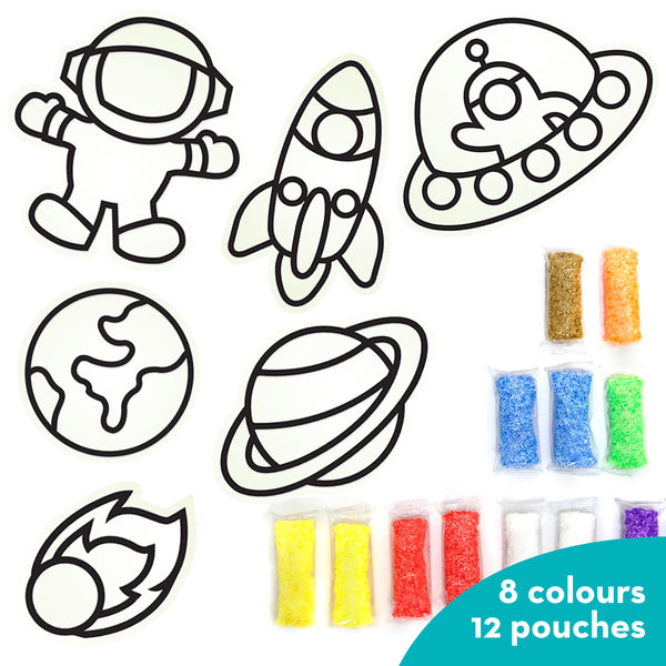 Clay Stickers - Space Adventure