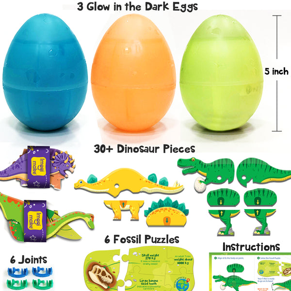 Dinos & Eggs - Set of 3