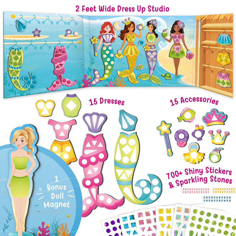 melissa and doug mermaid magnetic dress up Amazon.com: Merry Mermaid Magnetic Dress Up : Melissa & Doug: Toys & Games