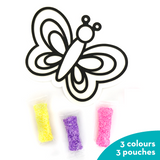 Pack of 6 - Clay Stickers Butterfly