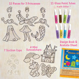 Princess Craft Combo: Glass Painting & Mirror Mosaic Kit