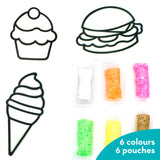 Pack Of 6 Assorted Clay Stickers - 3 Design Set