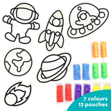 Clay Stickers - Space Adventure