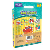 Pack Of 6 Assorted Clay Stickers - 3 Design Set