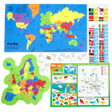 Mapology - World Map Puzzle with Houses Around the World