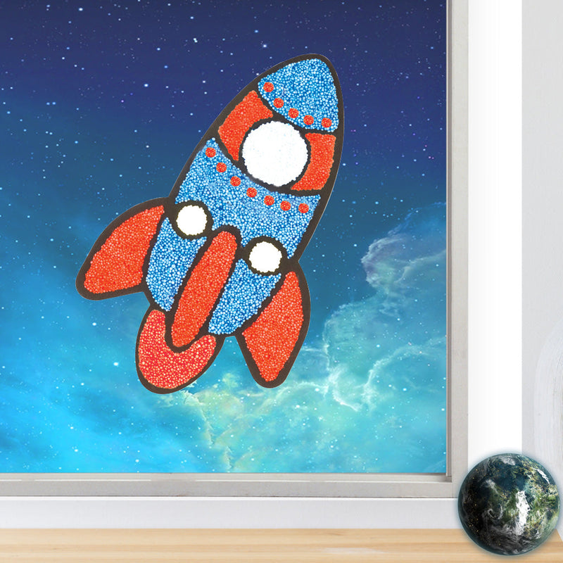 Clay Stickers - Rocket