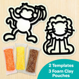 Clay Stickers - Animals Pack of 5