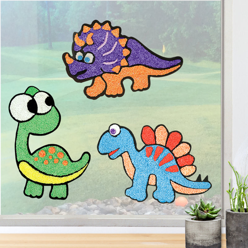 Clay Stickers - Dino Pals