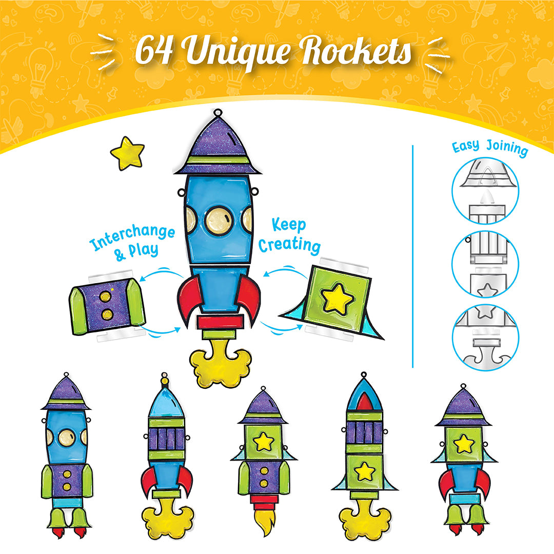 Window Roket Window Art - Rocket – Imagimake