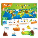 Mapology –  Political & Physical Map Puzzle of the World