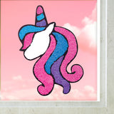 Pack of 6 - Clay Stickers Unicorn