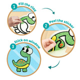 Clay Stickers - Dino Pals