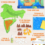 Mapology Kit – Physical Features of India & World