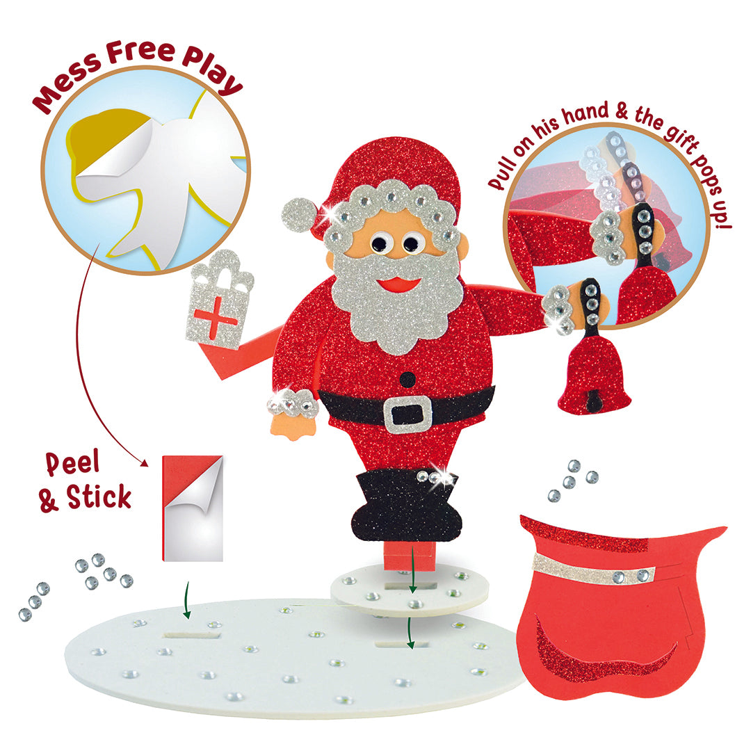 Mess Free Play, 3D Santa, Make your own Foam Santa