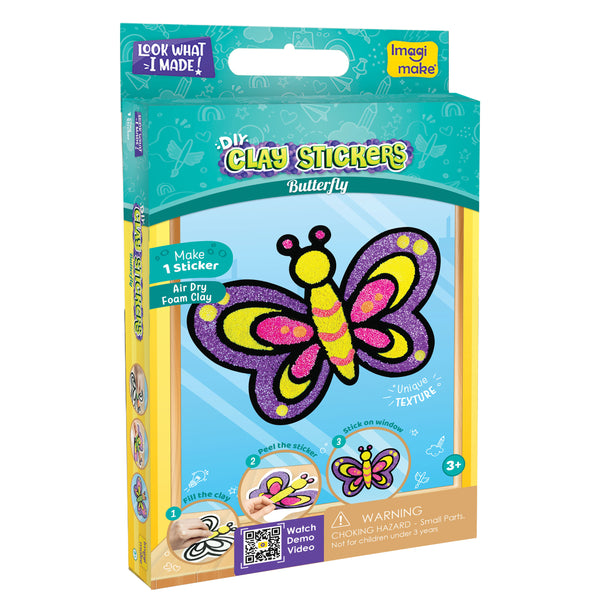 Clay Stickers - Butterfly