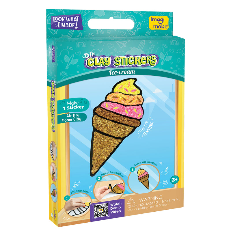 Clay Stickers - Ice Cream