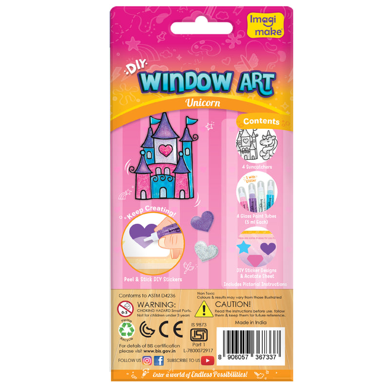 DIY Window Art - Unicorn - Pack of 5