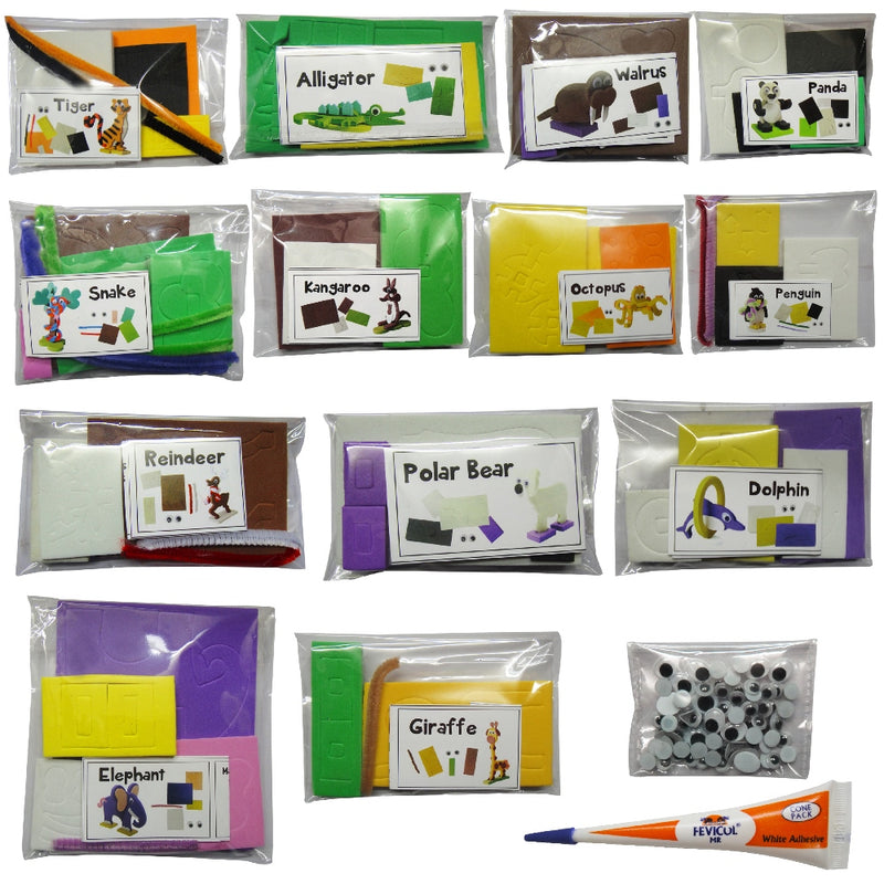 Mapology - World Map and 3D Model Making Set of Animals