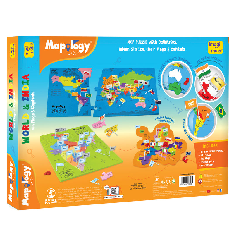 Imagimake Combo: Educational Puzzle & 5-in-1 Craft Kit