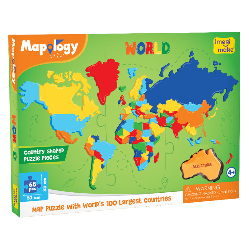 Mapology - World Map and 3D Model Making Set of Animals