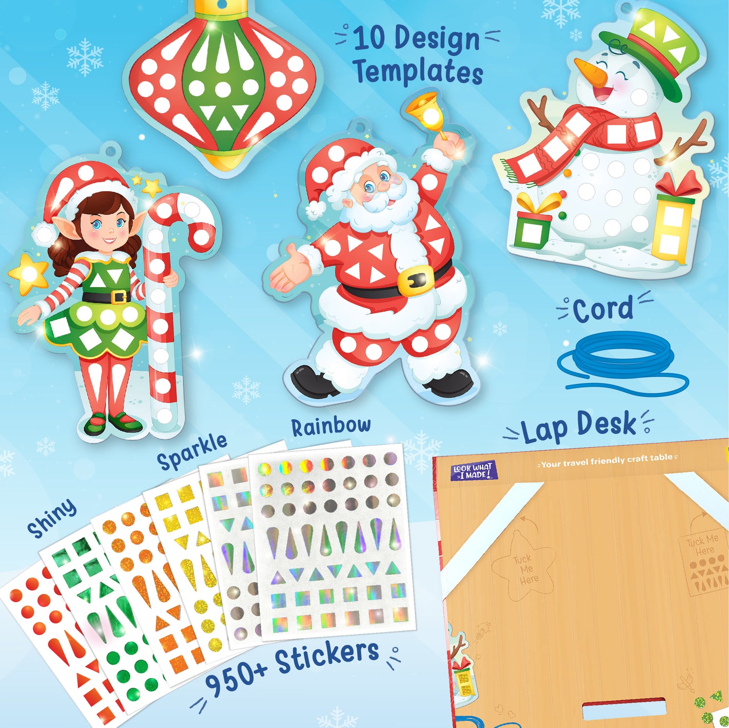 Christmas DIY Stickering for kids