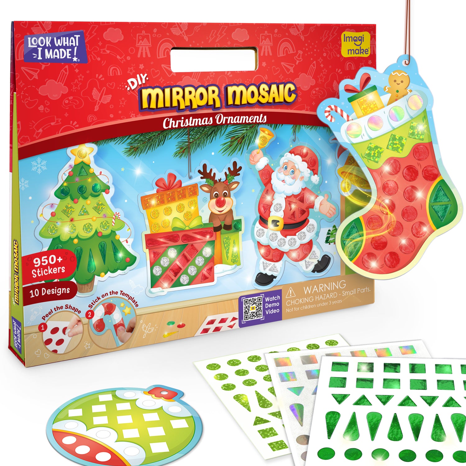 Stickering activity for kids- Christmas