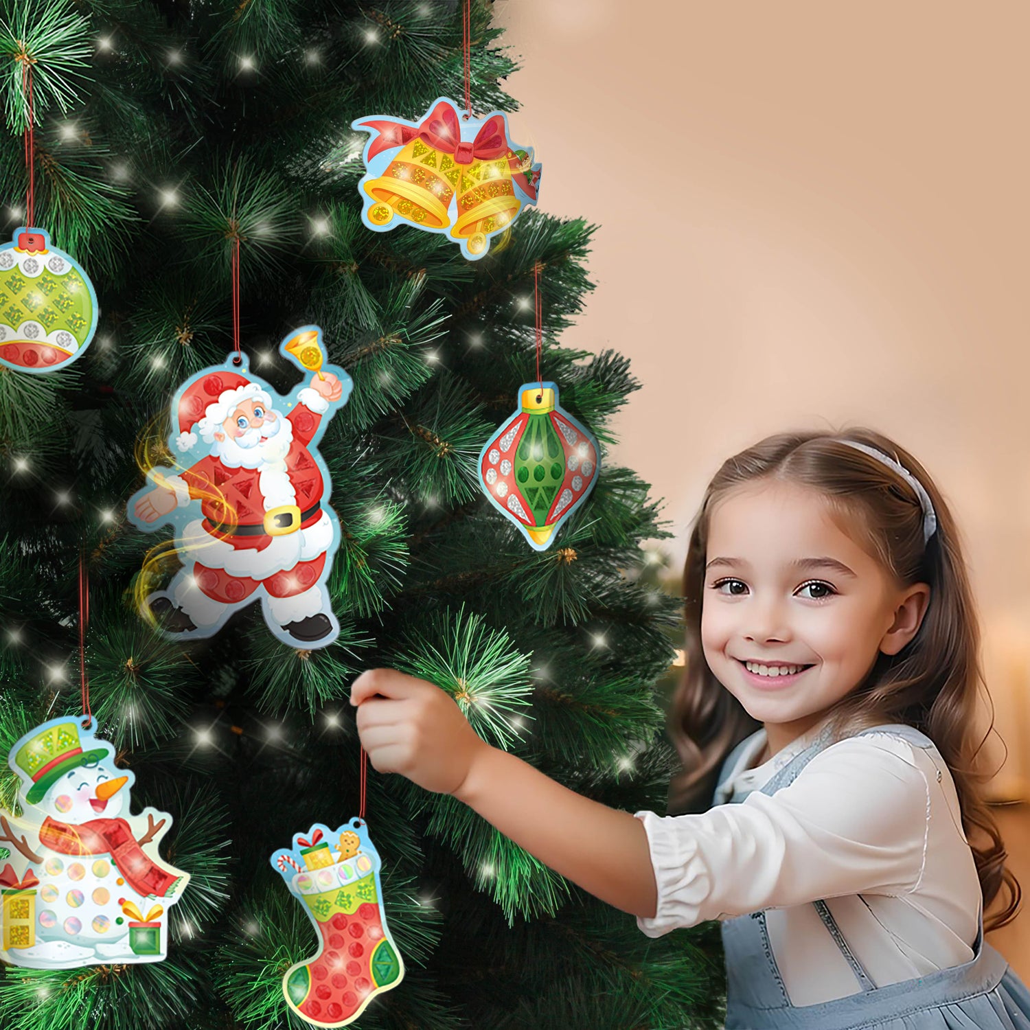 Little Girl enjoying stickering activity DIY Kit