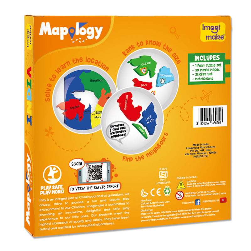 Mapology States of India Map Puzzle