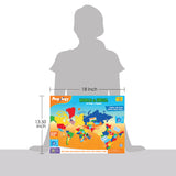 Mapology Combo: Map Puzzle of India and World with Capitals and Flags of Countries