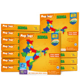 Mapology: Pack of 12 States of India Map Puzzle