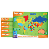 Mapology: Pack of 6 World Map Puzzle