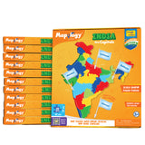 Mapology: Pack of 12 India with Capitals