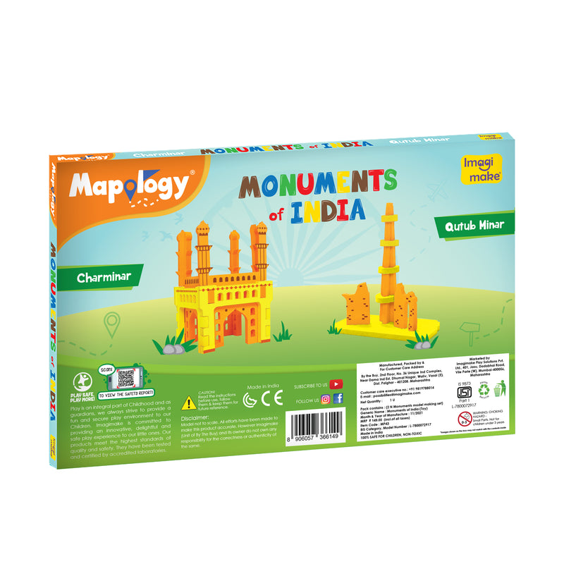 Mapology Monuments of India - Charminar & Qutab Minar